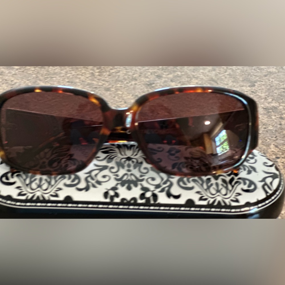 Brighton Tortoise Sunglasses with Black Accents